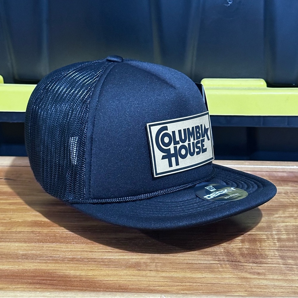 Columbia House snapback Style Mens foam Trucker Hat  Snapback  logo  Decky Hat